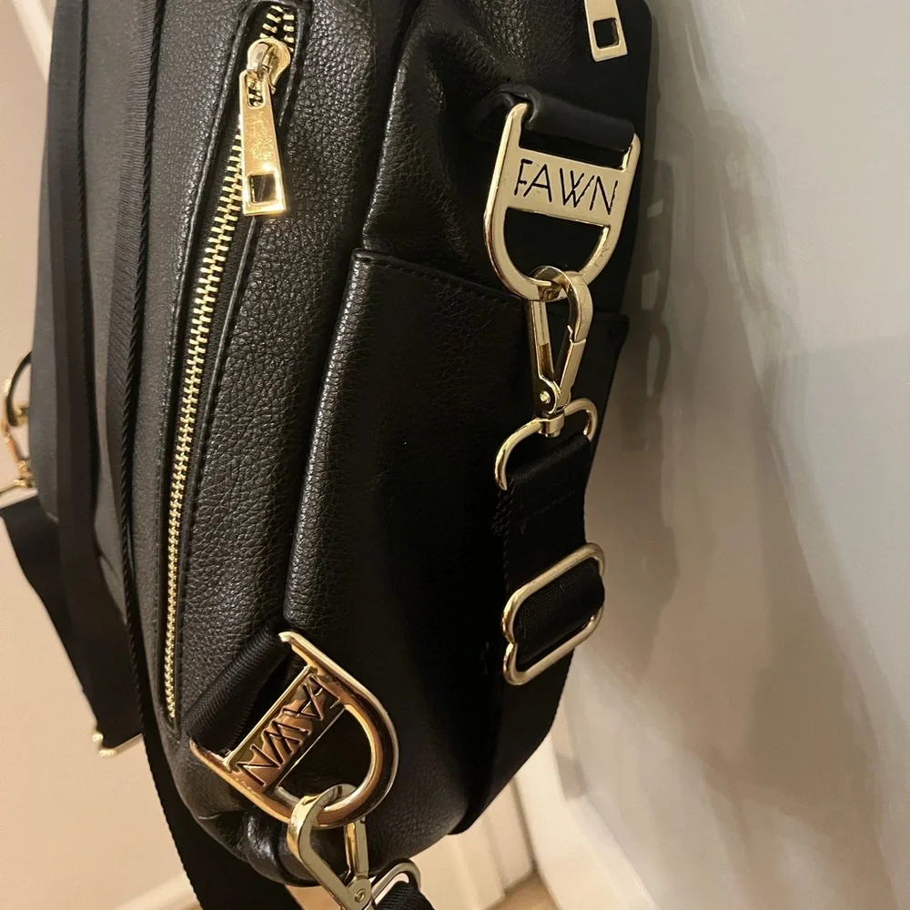 Fawn Design Mini Diaper Bag Black